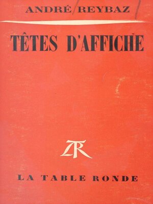 cover image of Têtes d'affiche